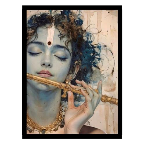 Dekozi Krishna Wall Art – Divine Portrait | Framed Canvas & Photo...