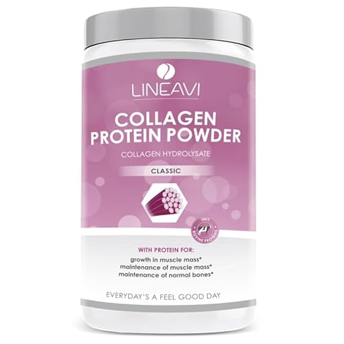 LINEAVI Kollagen Proteinpulver 400g, 100{2956b09215a5ee8f1a6be0b12e5279729b82241af140182db7eeecf1dfa9e1ab} Kollagen Hydrolysat, für Bindegewebe, Gelenke und Muskeln, frei von Hormonen und Antibiotika, in Deutschland hergestellt LINEAVI Kollagen Proteinpulver 400g, 100{2956b09215a5ee8f1a6be0b12e5279729b82241af140182db7eeecf1dfa9e1ab} Kollagen Hydrolysat, für Bindegewebe, Gelenke und Muskeln, frei von Hormonen und Antibiotika, in Deutschland hergestellt