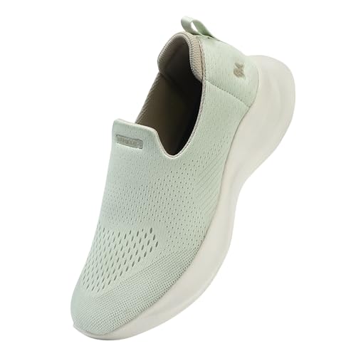 Image of Neeman's Knit Lite Slip Ons for Women | Lightweight Breathable Knit Slip-On Sneakers | Cushioned EVA Sole | Soft Stretch Upper | Comfortable Casual, Office & Walking Shoes