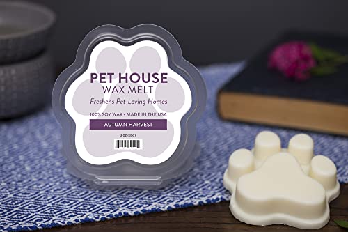 Image of One Fur All Pet House Scented Wax Melts for Warmer - Long-Lasting Pet Friendly Plant Based Soy Wax Melts - Autumn Harvest Pack of 2