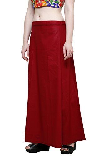 Image of Pistaa's combo of Women's Cotton Best Plain Solid Indian Readymade Inskirt Saree petticoats