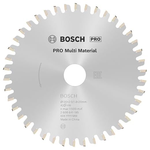 Bosch Profesional 2 608 641 195 - Hoja de sierra circular Multi Material 130 x 20/16 2,0 mm, 42 (pack 1)