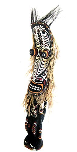 Estatua Tiki Dios de Madera Artesanal de Gran Tamaño miniatura 3