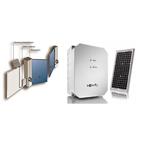 SOMFY - Kit d'alimentation solaire SOLARSET pour portail Somfy (ex 2400869) - 9015965