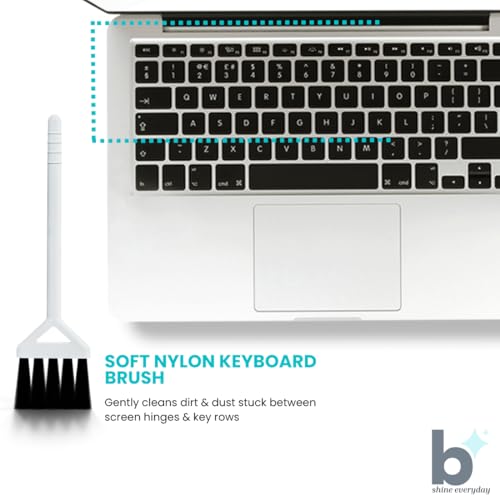 Image of BARROT Essentials Mini Device Cleaning Kit | Includes 50ml Non-Alcohol Screen Cleaner, 3 x High-Precision Brushes & 20x20CM Plush Microfiber