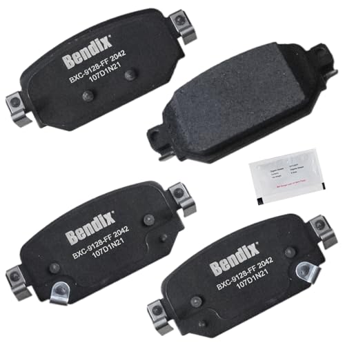 Image of Bendix Priority1 CFC2042 Ceramic Rear Brake Pads for Mazda 3 2018-2017, 3 Sport 2017, CX-3 2022-2019