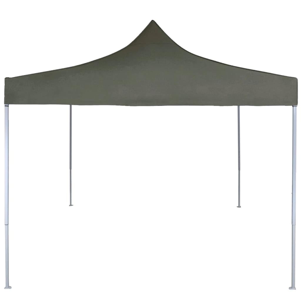 Gartenpavillon, faltbar, für den Außenbereich, professionell, 2 x 2 m, Stahl, Anthrazit