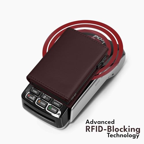 Buy The Wallet Store Urban Pop RFID Protection Wallet | Pop-up Card Holder | Scan Proof Wallets for Men | Aluminium Case | Up to 8 Cards | Credit & Debit Card Holder (Brown-F) at Amazon.in - Image 3