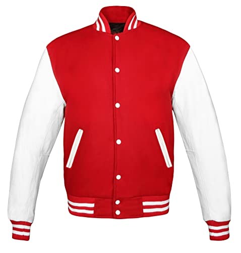 Image of Brutul Bee Original Leather Varsity Letterman Jackets Wool & Leather Original American Style Varsity Jackets
