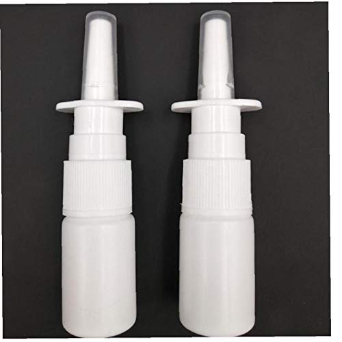 Zonfer 1pcs / Lot 10ml Botellas del Aerosol Niebla Fina Nasal Spray Botellas Bomba del Pulverizador Niebla Nariz De Botella del Aerosol Recargable para Embalajes Médicos Cover