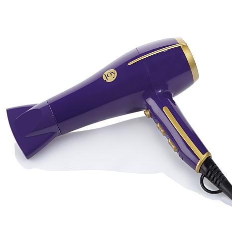 Joy Mangano 1875-Watt Ion Technology The Single Touch Hair Dryer Purple NEW