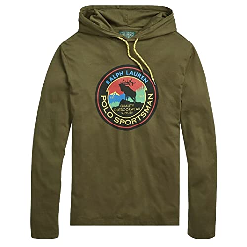 Ralph by Ralph Lauren Herren Polo Sportsman Graphic L/S Pullover Kordelzug...