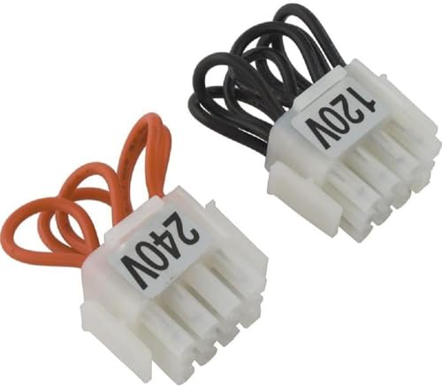 Generic 42001-0105S 120/240-Volt Selector Plug Kit Replacement for Pentair Pool and Spa Heater Electrical Systems, Black/white/orange