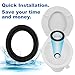385311658 Flush Ball Seal Kit Replacement for Dometic 300, 310 and 320 RV, Motorhome Camper and Trailer Toilets - Black