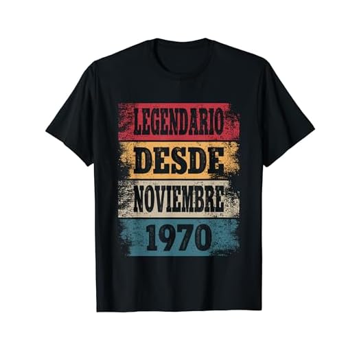 Legendario Desde Noviembre 1970 - Cumpleaños 54 Años Camiseta