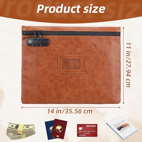 2Pcs Notary Bag with Lock