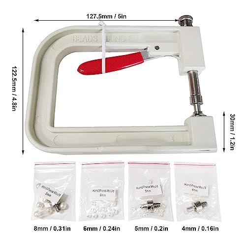 Kit de Prensa Manual para Cravação de Pérolas Sapatos Chapéus Molde Unhas Garra Gloglow Variedade Bo
