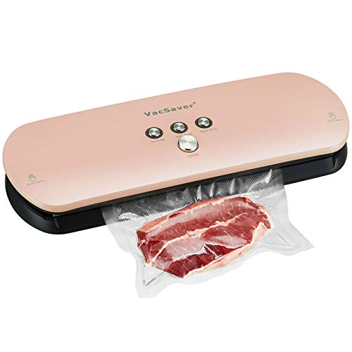 VacSaver Envasado al Vacío 3 en 1 para alimentos secos y húmedos, máquina de vacío, Automático Seco y Húmedo, Incluyendo Bolsas de Sellado al vacío, Bolsa de Almacenamiento y Manguera de Conexión