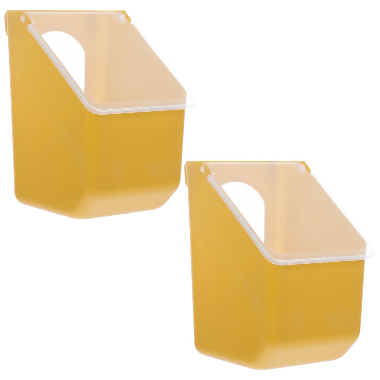 Besportble Alimentador Colgante De PláStico para Palomas 6 Piezas Comedero para PáJaros PequeñOs Jaula FáCil De Instalar Y Limpiar para Aves De Corral