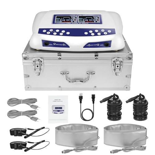 Veicomtech Dual Ionic Foot Bath Detox Machine, LCD Display, 2 Person System with Waist Belts and Straps