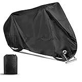 Funda para Motocicleta Cubierta de Moto Impermeable - Tejido de Poliéster Recubierto 190T, 230 x 95 x 125 CM para...
