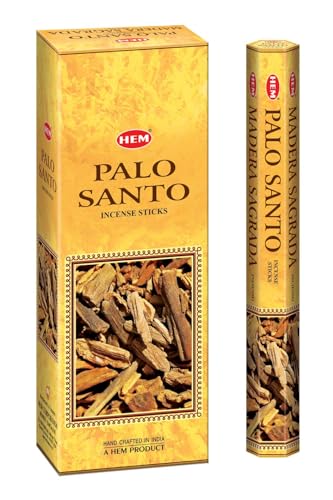 Hem Palo Santo Incense Sticks (120 Sticks, 6 Boxes Inside) - 9 In...
