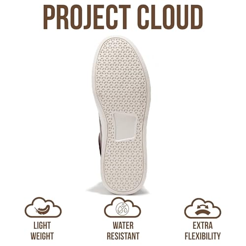 Image of Project Cloud Mens Sneakers - Eco-Crafted Leather Memory Foam Insole Dress Shoes for Men Non Slip Laced-Up Water-Resistant Mens Casual Shoes - Dress Sneakers 2026