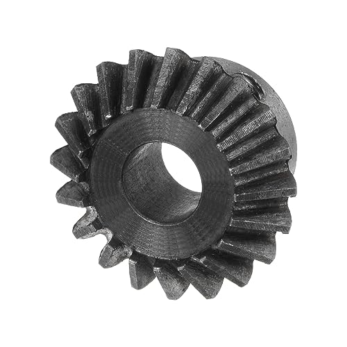 Image of HARFINGTON 2pcs Bevel Gear 1M 20 Teeth 8mm Shaft Hole 1:1 Tapered Bevel Pinion Gear 45# Steel 1.5 Module 90 Degree Steering Gear, for Hardware Mechanical Rotation