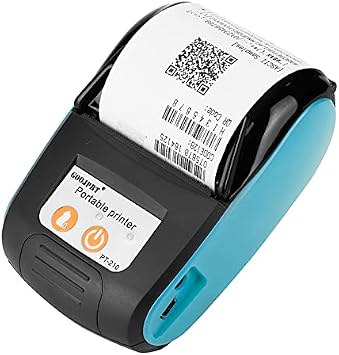 Cryfokt Thermal Printer, 58mm USB Receipt Printer 203DPI Mini Pocket Printer Smartphone Control Mobile POS Printer Bluetooth Bill Printer for Small Business, Restaurant, Sales
