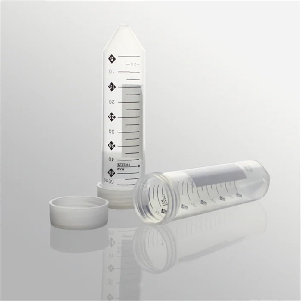 Equipos y suministros de laboratorio Tubo de centrífuga 50 ml con gradilla plástico (paquete 25 unidades, libre metales pesados, CT-012-50MF)