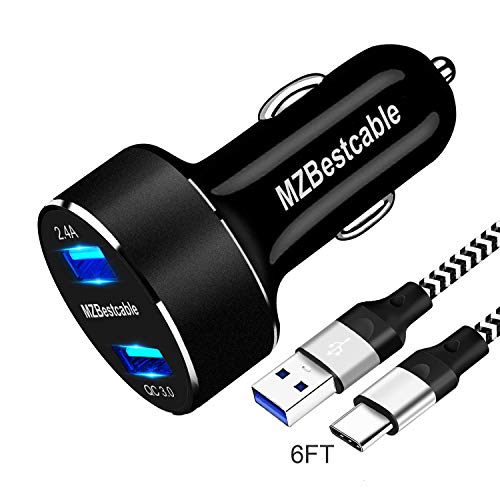 Car Charger Fast Charging for Moto G7 G6 G8 Play Plus,G Stylus,G Power,Z4