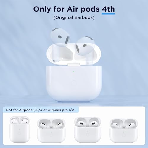 Image of Wireless Charging Case Replacement Compatible with AirPods 4th Generation, AirPods 4 Charging Replacement Case with Bluetooth Pairing Sync Button, No Earbuds(Only USB -C Port)