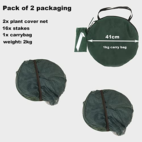 Pop Up Gardening Net Cover,36X36X39 Inch Pack Of 2,Pest Guard Cover For Vegetables Fruits Durable Plant Gardening Net, Pop-Up Chicken Pen For Small Animals Outdoor Run And Pet Enclosure #TOP7