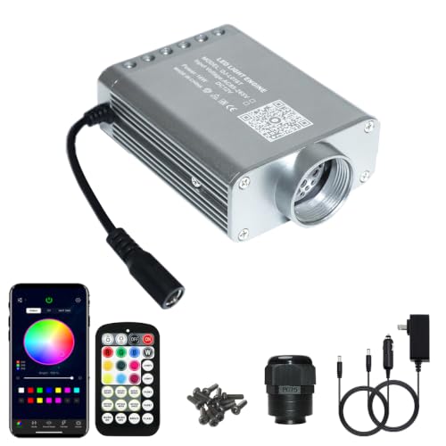 Image of AMKI 16W Twinkle Starlight Engine with RGB Meteor,Twinkle+Sound Activated 4Lamp Beam Starlight Box Motor APP /Remote Control for Twinkle Star Ceiling Decoration