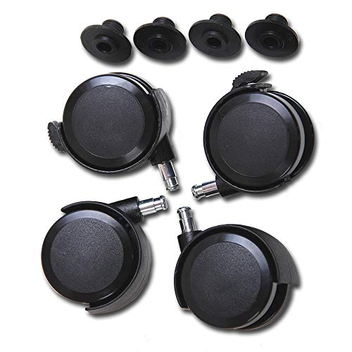 babybay Rollensatz Parkett/Rollen passend für alle babybay Modelle I vom Beistellbett zum Stubenwagen, schwarz