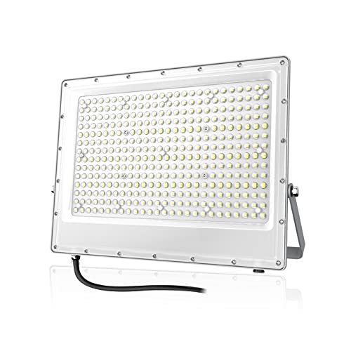 Tayire LED Strahler Außen 300W, 30000LM Superhell LED Fluter, 6000K Kaltweiß Scheinwerfer IP65 Wasserdicht Flutlicht Aussenstrahler für Garten, Terrassen, Garage, Werkstatt, Sportplatz