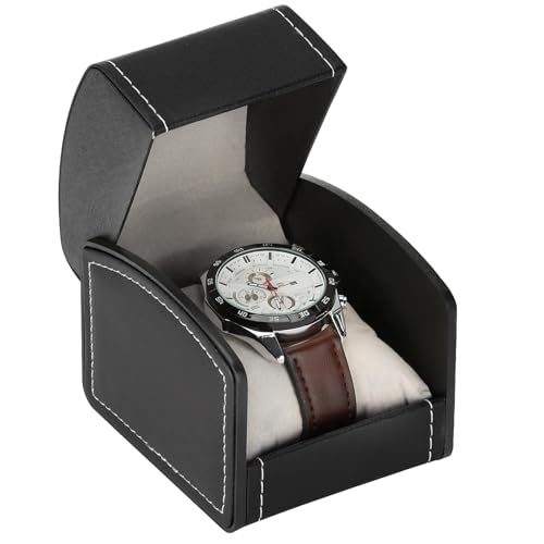 BAOPEND Luxury Single Watch Gift Box with Removable Pillow, PU Leather Single Watch Case Wristwatch Jewelry Storage Display Holder Cases for Men and Women - Image 3