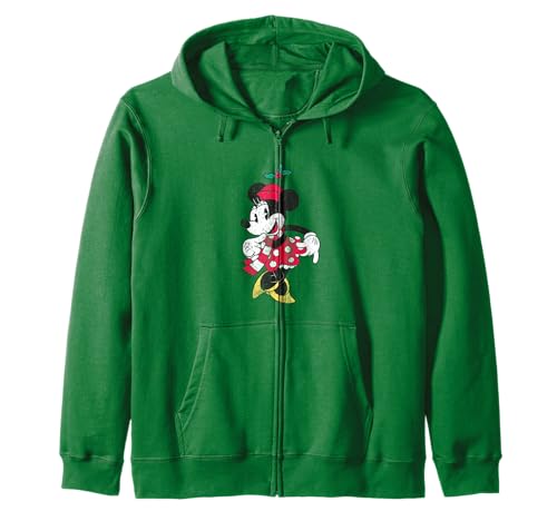 Minnie Merry & Bright Zip Hoodie sweat idéal pour l'hiver