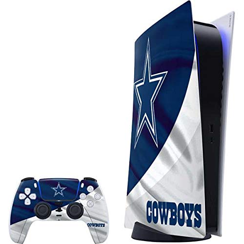 Skinit Decal Gaming Skin Compatible with PS5 Digital Edition Bundle - Officially Licensed NFL Dallas Cowboys Design