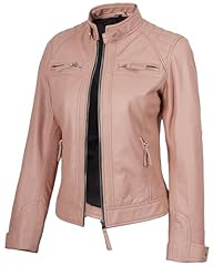 Johnson Leather Jacket Women - Pink