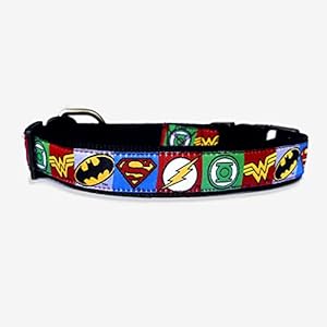 TDIT X ?DC Justice League Dog Collar (Size Medium/Large - 17 inch to 22 inch)