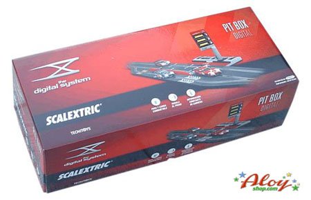 Scalextric Digital System - Set de Pit Box para repostar Gasolina; Accesorio de Pista Digital (D02506S100)