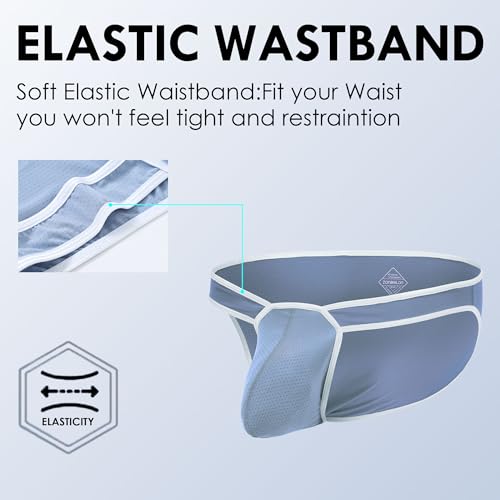 Mens Breathable Micro Mesh Underwear Sexy Bulge Enhancing Pouch Low Rise Stretch Briefs4