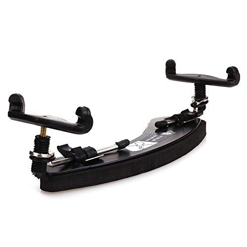 NANYI Violin Shoulder Rest 4/4 Collapsible Adjustable 3/4 Size Violin niversal Type Violin Parts soft Safety Easy to use, High strength sponge (Black) (B)