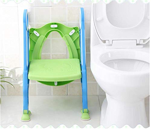 Toilette bébé rose type d'escalier pliant et cadre antidérapant - 4