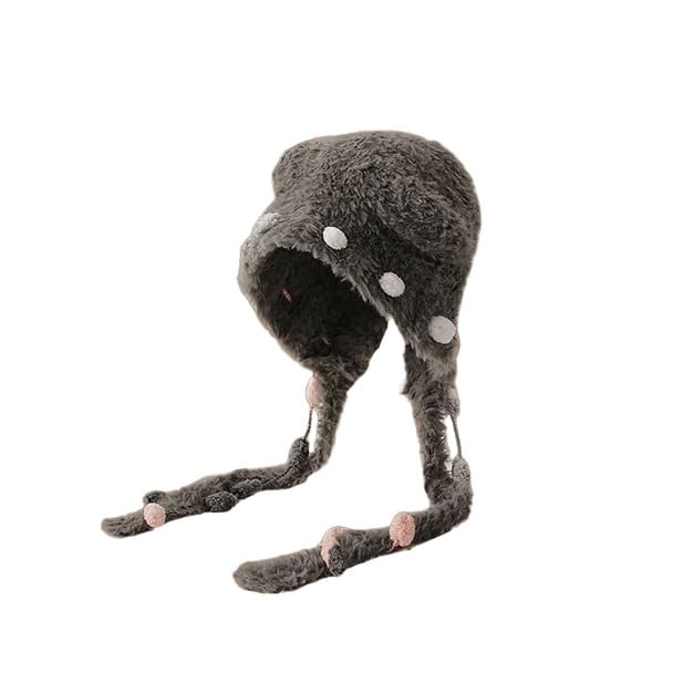 1-3 szt. Bawełniana czapka beanie czapka śliczna pluszowa czapka z futra zimowa dzianinowa czapka zimowa damska czapka zimowa wiatroszczelna czapka