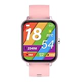 Smartwatch Damen Telefonfunktion, RIVERSONG 1,69 Zoll Full Touch Screen,Fitness Tracker mit Schrittz?hler Stoppuhr,¨¹berwachung von Herzfrequenz,Schlaf,SpO2, IP68 Wasserdicht Sportuhr,f¨¹r Android iOS