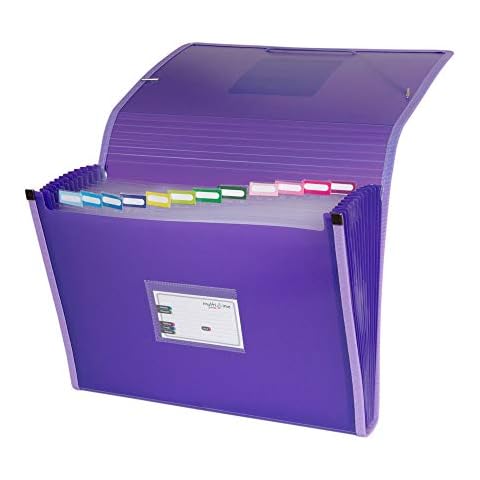 Carpeta acordeón tamaño folio violeta Grafoplás Cover