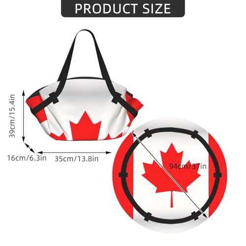 Sac de camping pliable imperméable avec imprimé drapeau canadien - 4