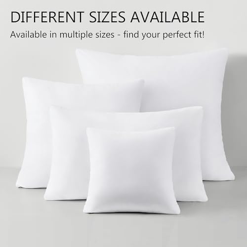Image of ACCURATEX Euro Pillows 26x26, Adjustable Shredded Memory Foam Pillow | Hybrid memory foam & down alternative pillow for neck pain relief. Adjustable loft for side, back & stomach sleepers